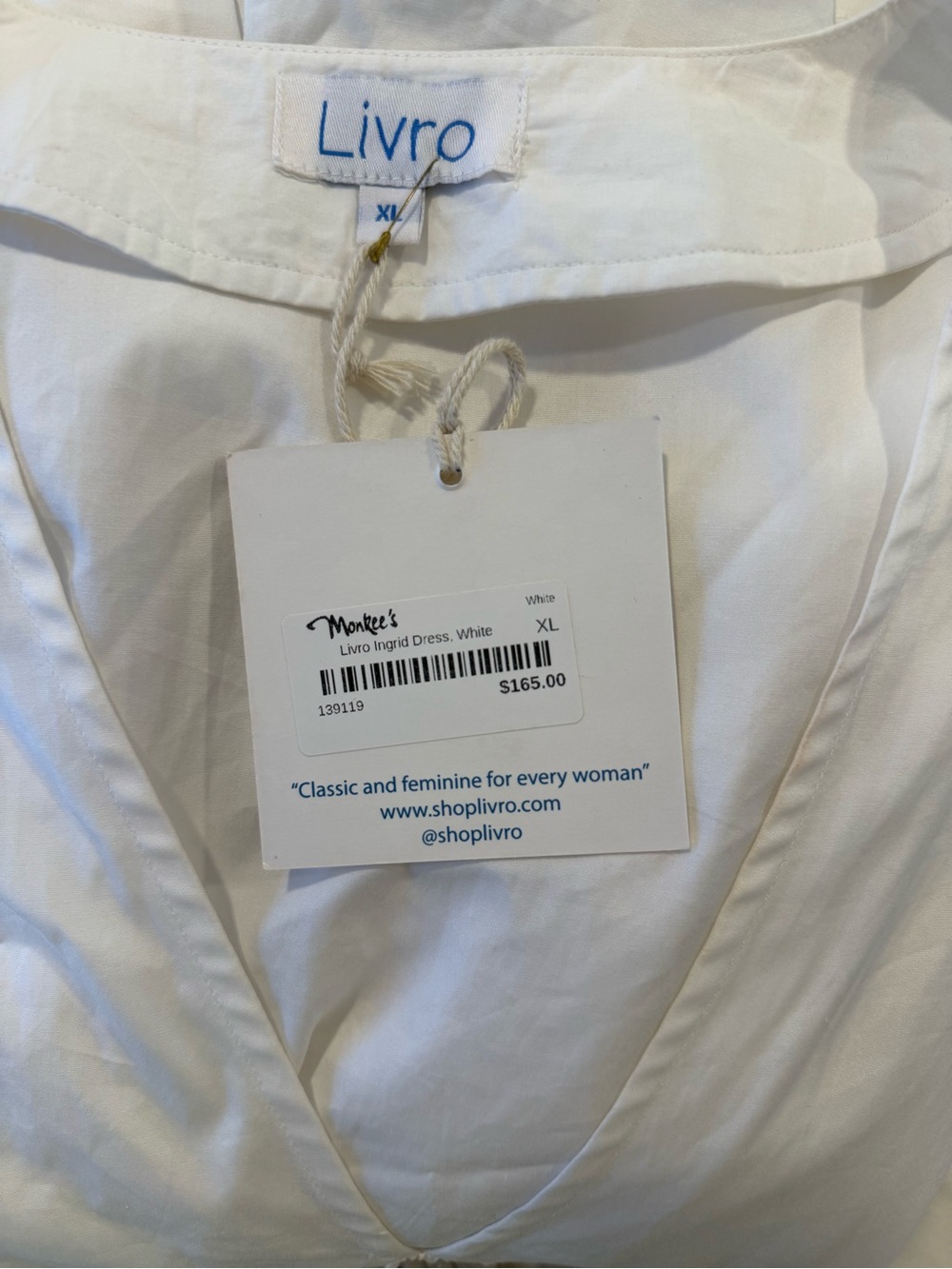 Livro White Ingrid Midi Dress - Picture 2 of 2